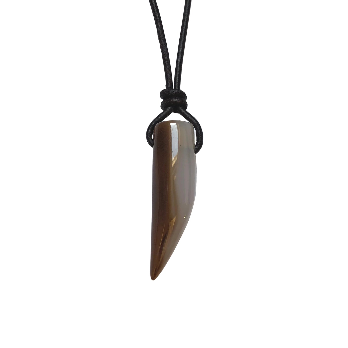 Aquamarin Edelstein Kette mit Lederband