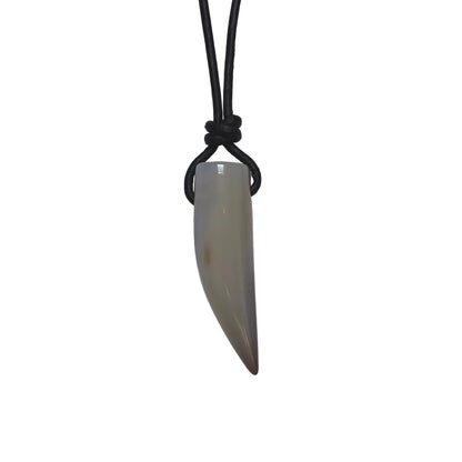 Aquamarin Edelstein Kette mit Lederband