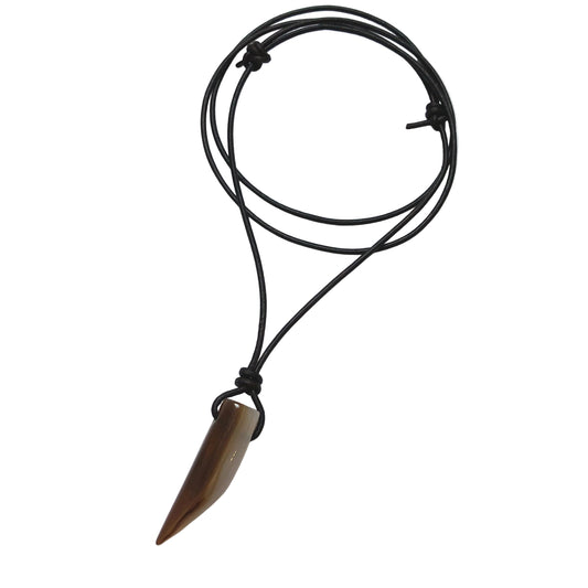 Aquamarin Edelstein Kette mit Lederband