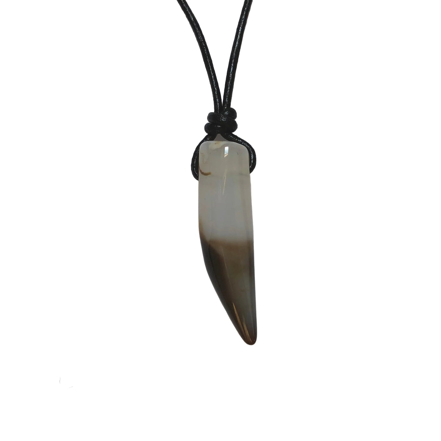 Achat Edelstein Kette mit Lederband