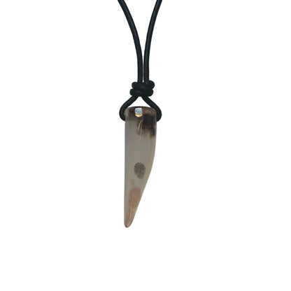 Achat Edelstein Kette mit Lederband