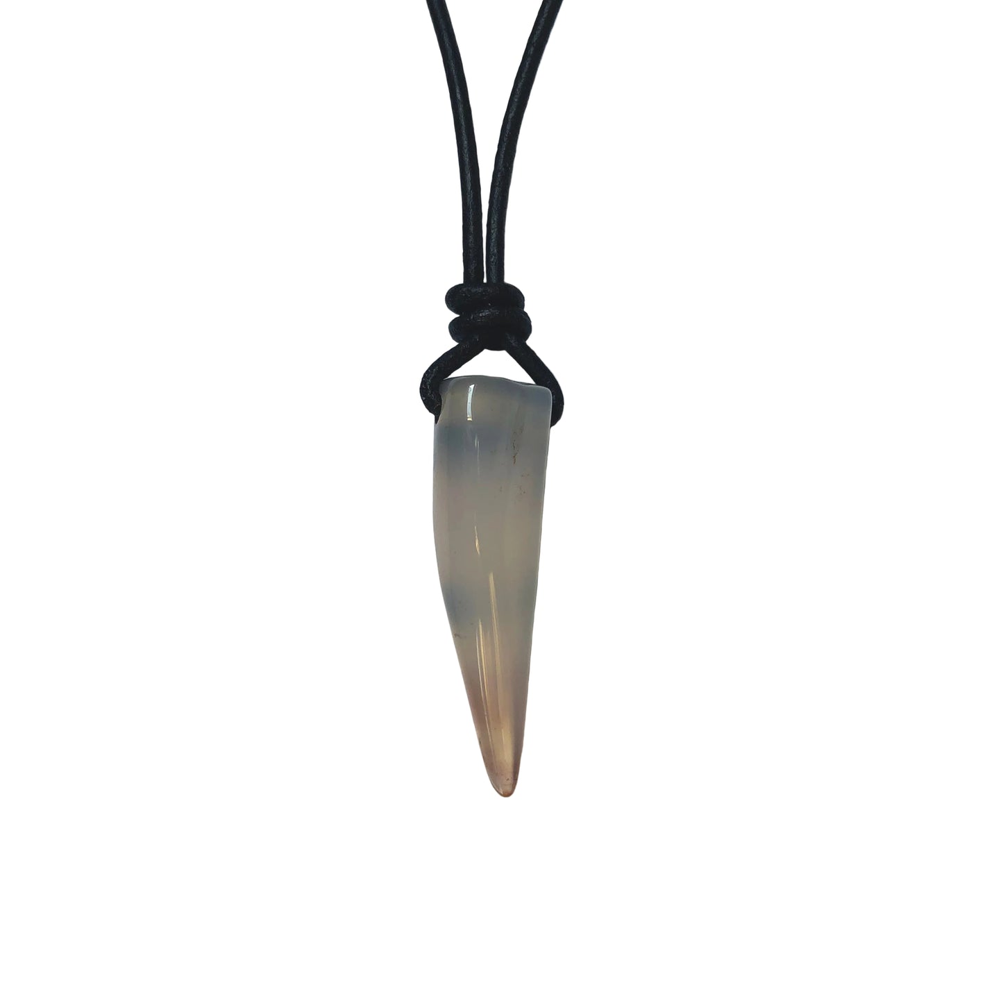 Achat Edelstein Kette mit Lederband