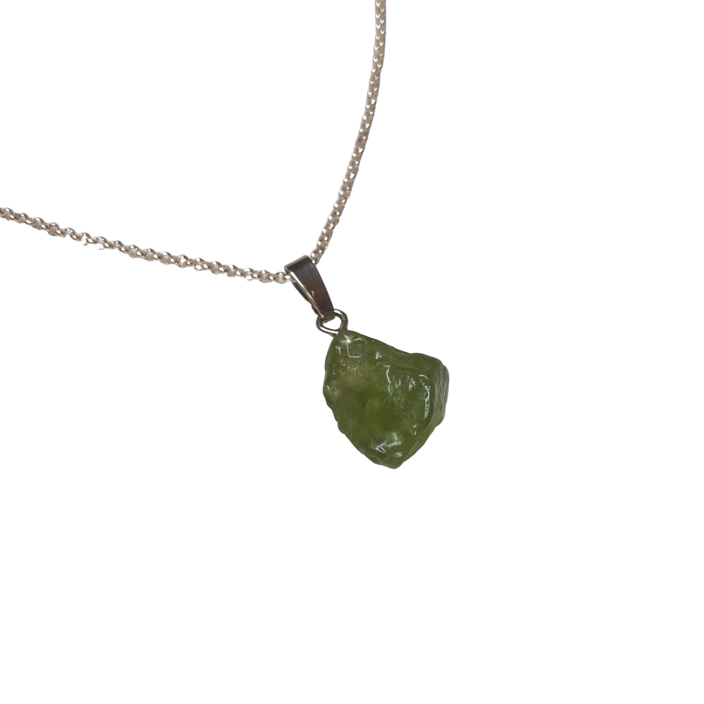 Peridot Anhänger 925 Silber Edelstein Kette