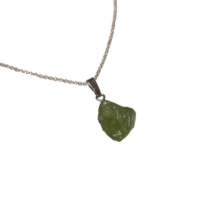 Peridot Anhänger 925 Silber Edelstein Kette