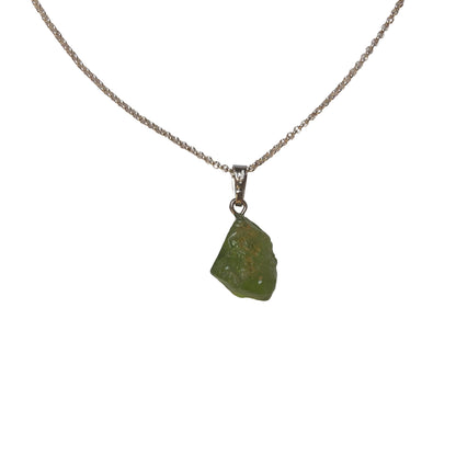 Peridot Anhänger 925 Silber Edelstein Kette
