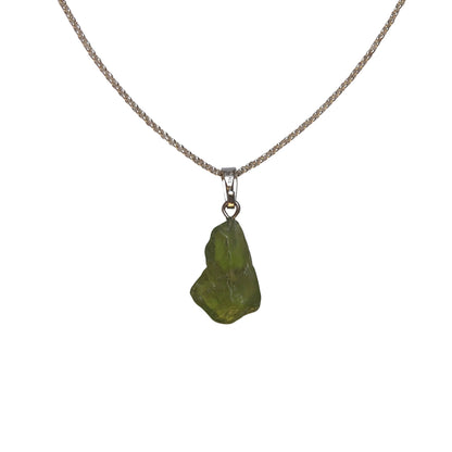 Peridot Anhänger 925 Silber Edelstein Kette