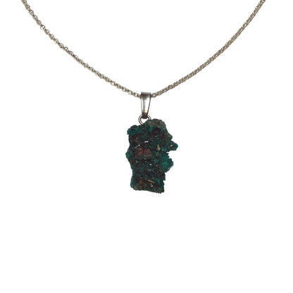 Dioptas Anhänger 925 Silber Edelstein Kette