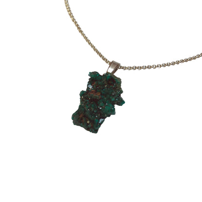 Dioptas Anhänger 925 Silber Edelstein Kette