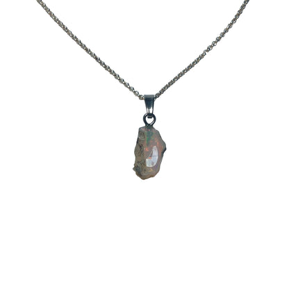 Opal Anhänger 925 Silber Edelstein Kette