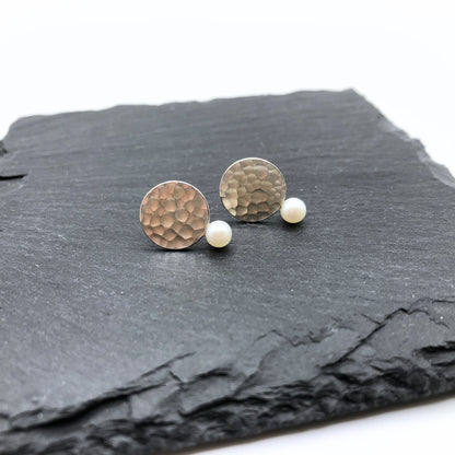 Perlen Ohrstecker Silber