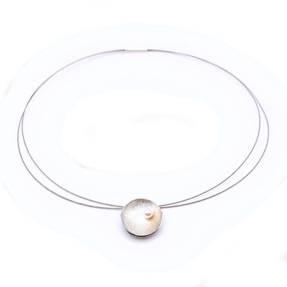 Perlen Anhänger 925 Silber mit Reif