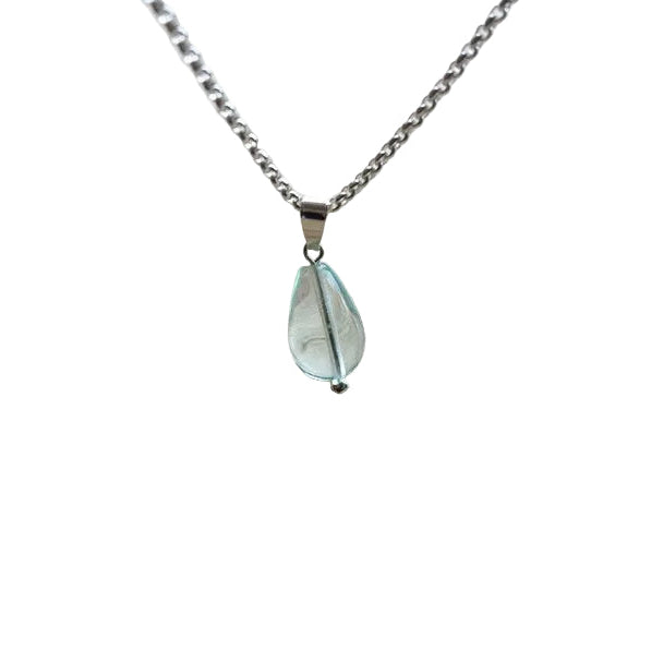 Fluorit Anhänger 925 Silber Edelstein Kette