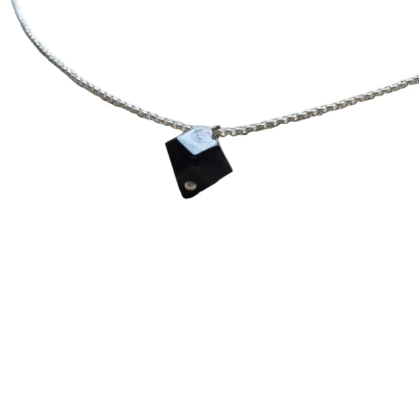 Granat Kristall Anhänger 925 Silber Edelstein Kette