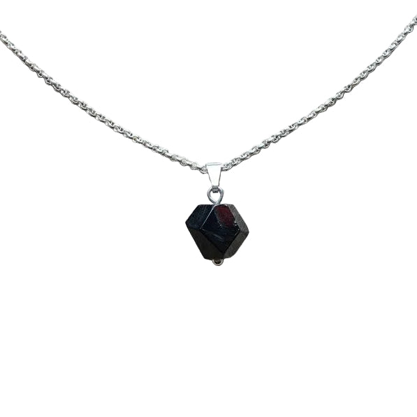 Granat Kristall Anhänger 925 Silber Edelstein Kette