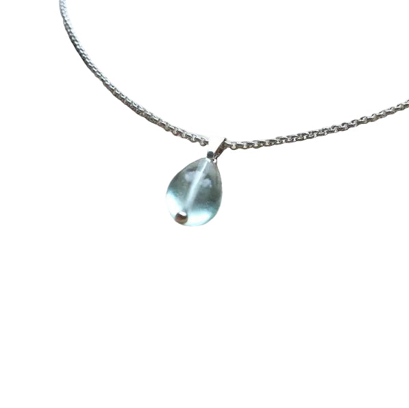 Fluorit Anhänger 925 Silber Edelstein Kette