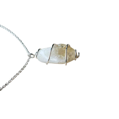 Citrin Anhänger 925 Silber Edelstein Kette