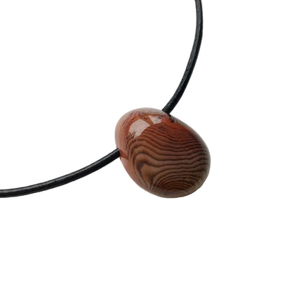 Achat Edelstein Kette mit Lederband