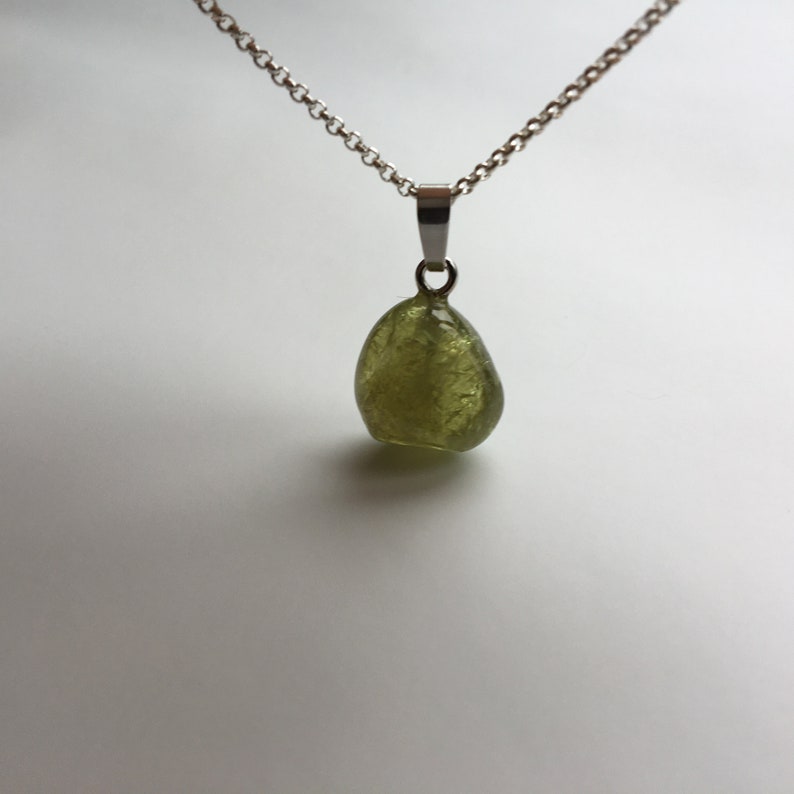 Grossular Edelstein Anhänger 925 Silber