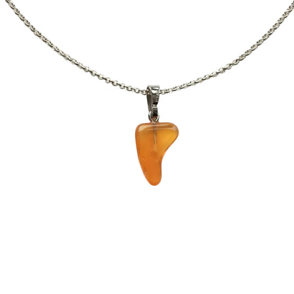 Feueropal Anhänger 925 Silber Edelstein Kette