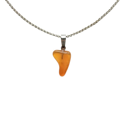 Feueropal Anhänger 925 Silber Edelstein Kette