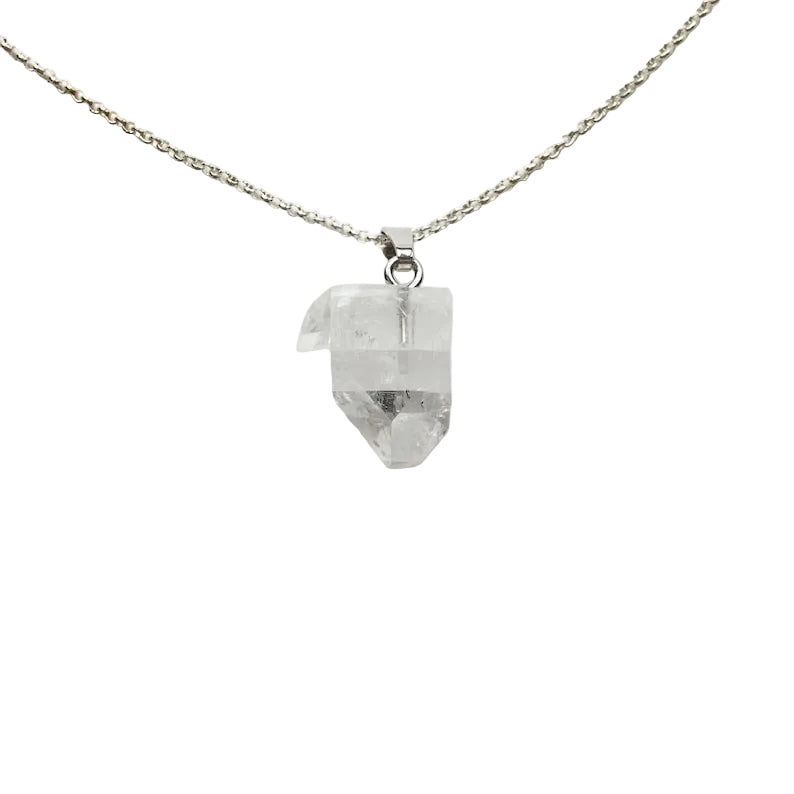 Apophyllit Kristall Anhänger 925 Silber Edelstein Kette