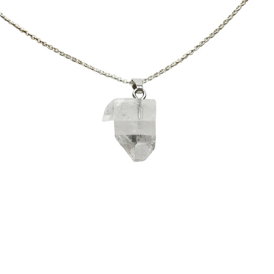 Apophyllit Kristall Anhänger 925 Silber Edelstein Kette