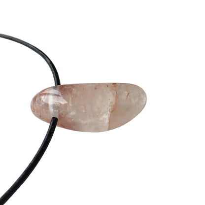 Hämatitquarz Edelstein Kette mit Lederband