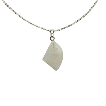 Regenbogen Mondstein Anhänger 925 Silber Edelstein Kette