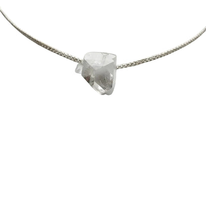 Apophyllit Kristall Anhänger 925 Silber Edelstein Kette