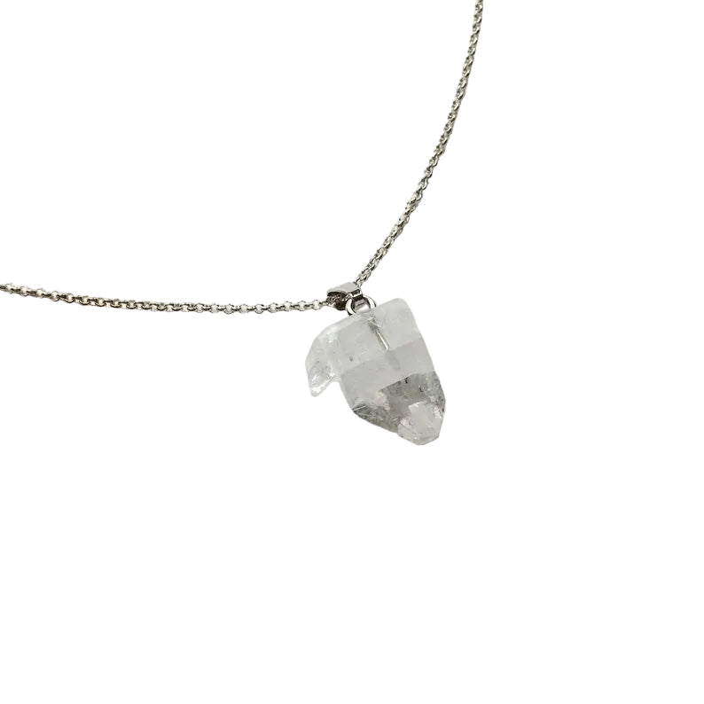 Apophyllit Kristall Anhänger 925 Silber Edelstein Kette