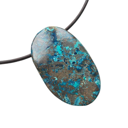 Shattuckit Edelstein Kette mit Lederband