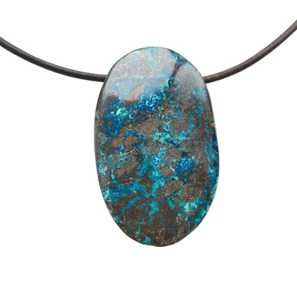 Shattuckit Edelstein Kette mit Lederband