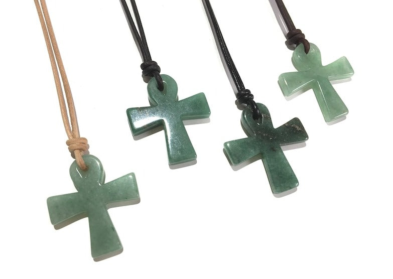 Aventurin Kreuz Edelstein Kette