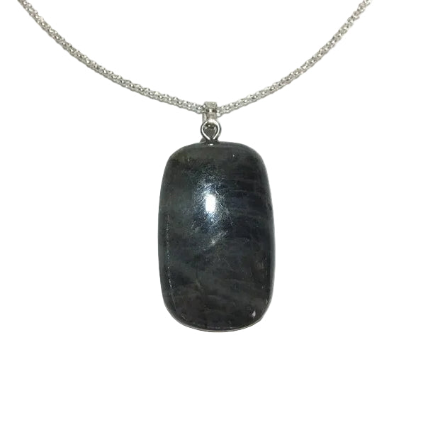 Labradorit Anhänger 925 Silber Edelstein Kette