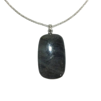Labradorit Anhänger 925 Silber Edelstein Kette