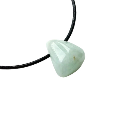 Aquamarin Edelstein Kette mit Lederband
