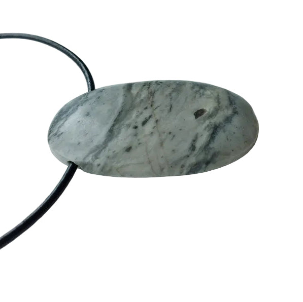 Picasso Jaspis Edelstein Kette mit Lederband