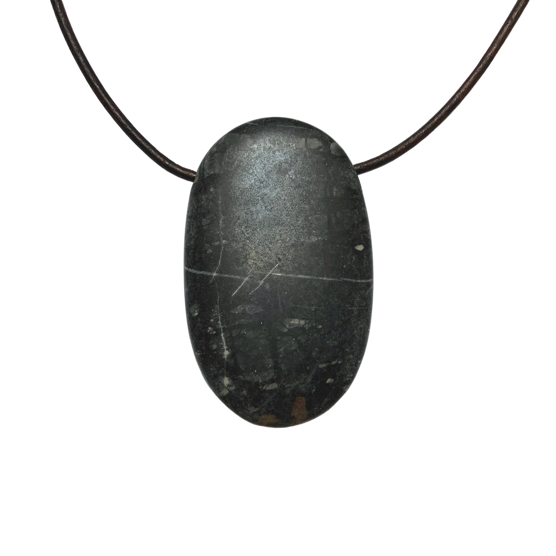 Picasso Jaspis Edelstein Kette mit Lederband