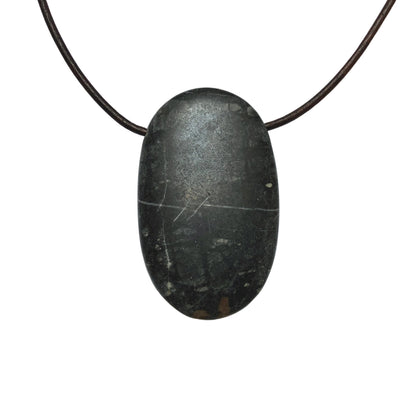 Picasso Jaspis Edelstein Kette mit Lederband