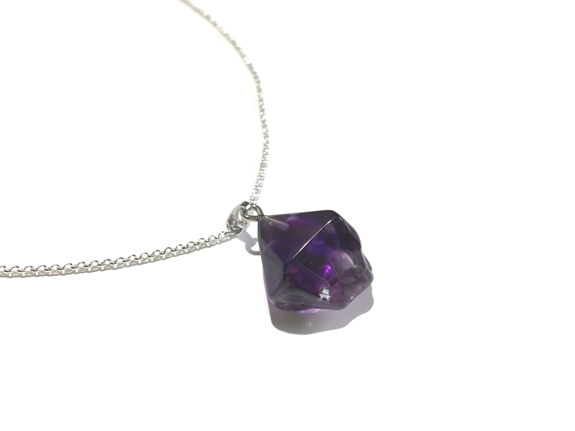 Amethyst Nugget Anhänger 925 Silber