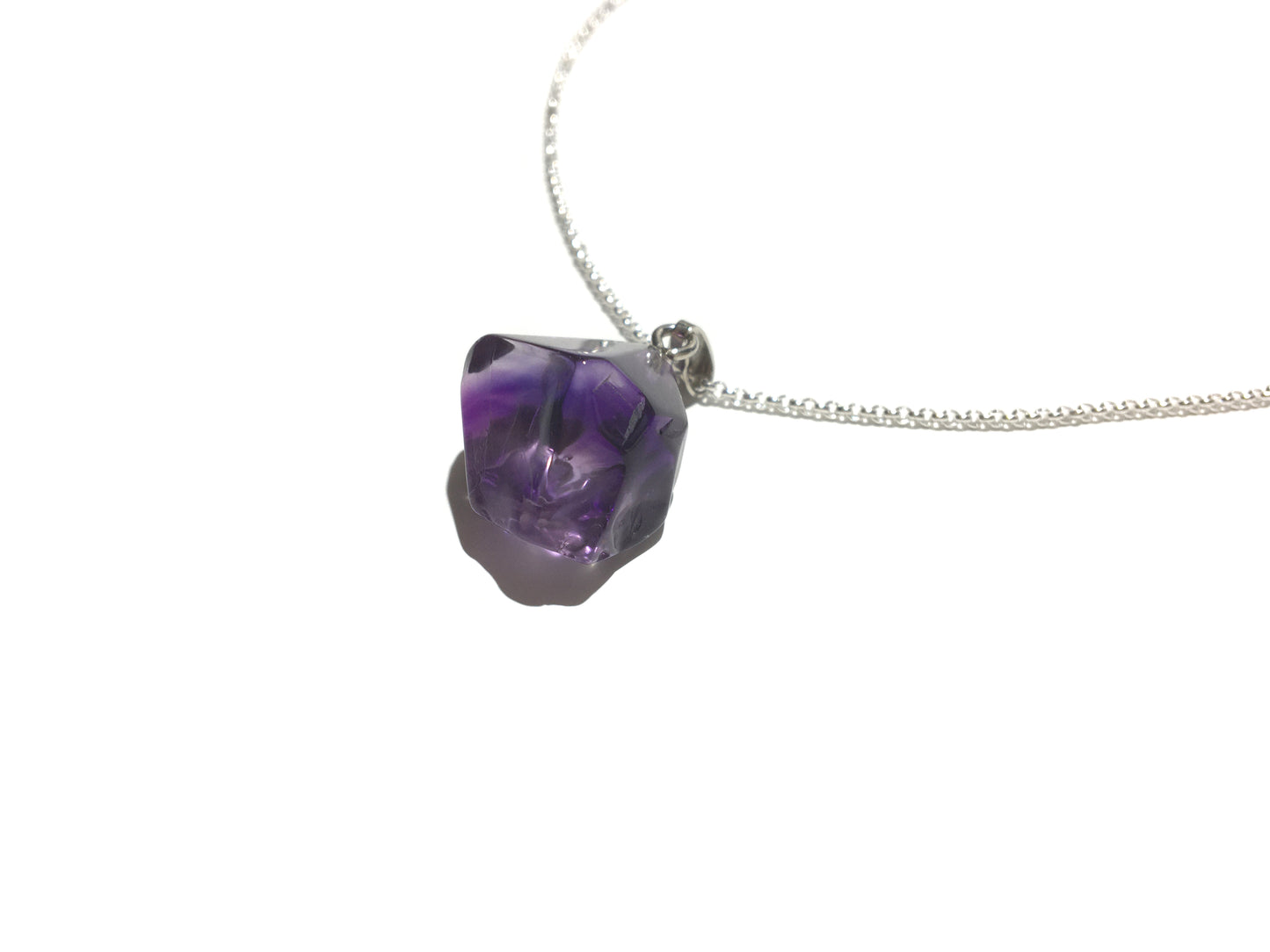 Amethyst Nugget Anhänger 925 Silber