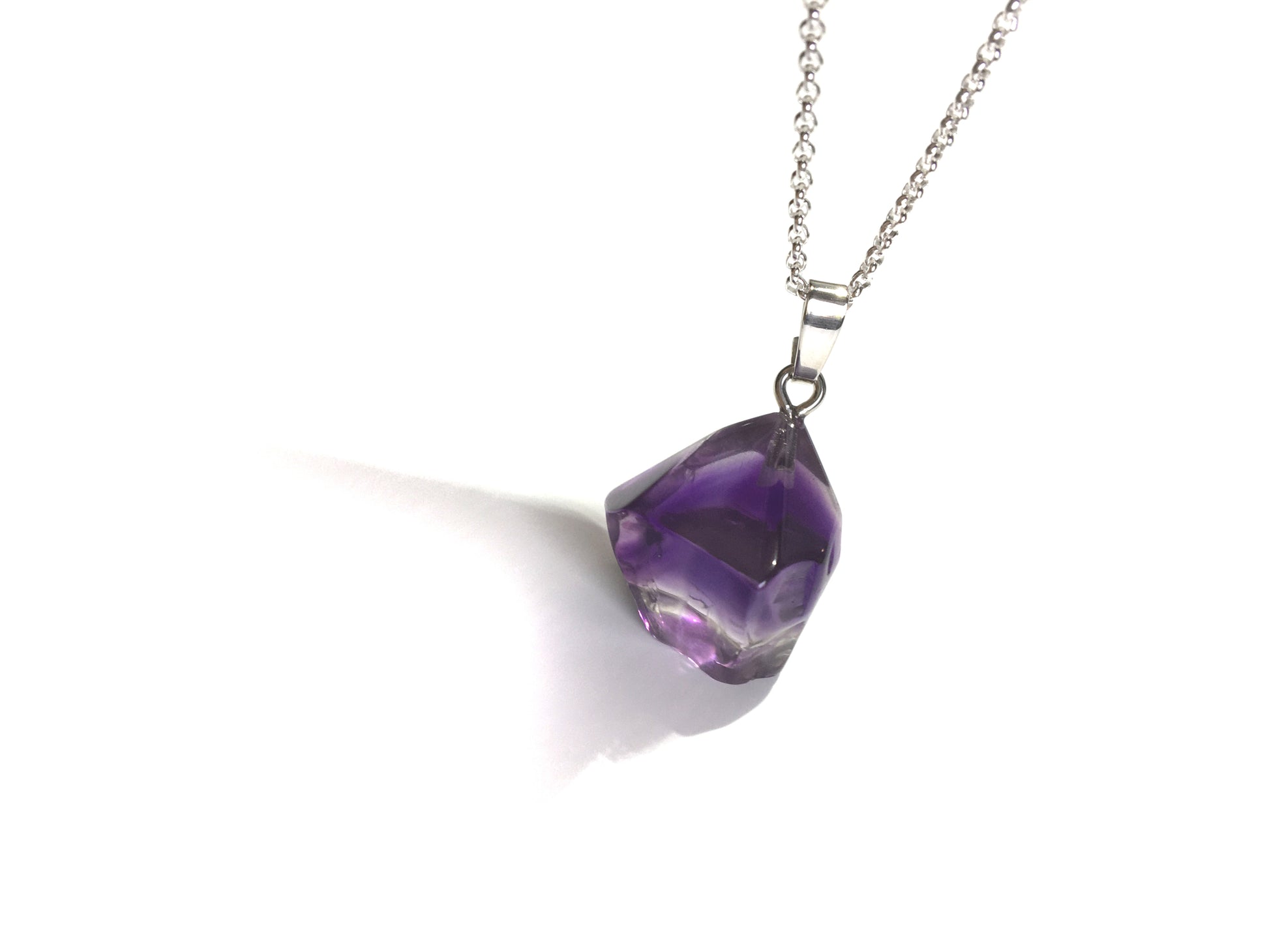 Amethyst Nugget Anhänger 925 Silber