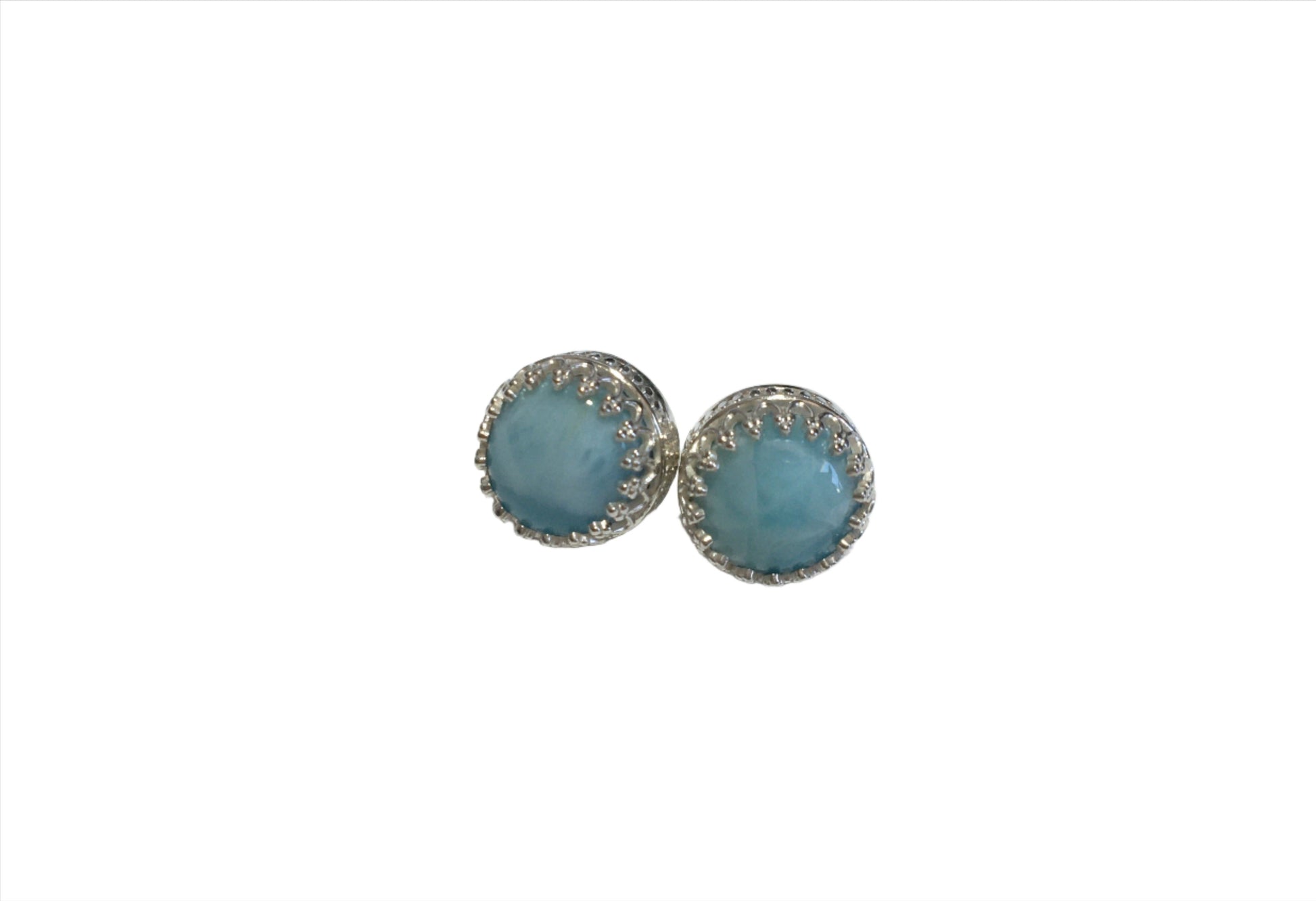 Ohrstecker 925 Silber mit Larimar