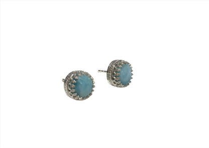 Ohrstecker 925 Silber mit Larimar