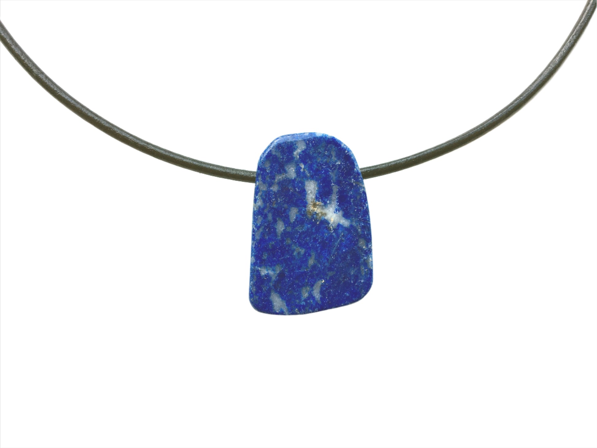 Lapis Lazuli Kette Edelstein mit Lederband