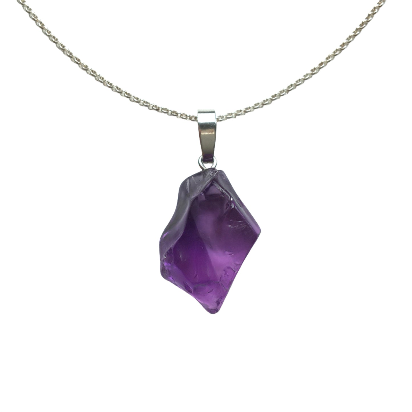 Amethyst Nugget Anhänger 925 Silber