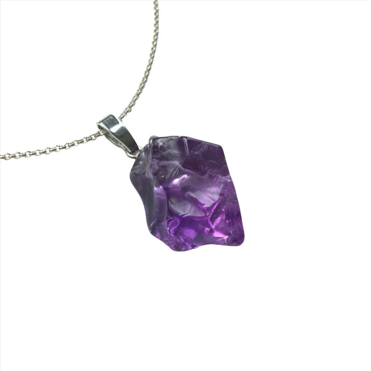 Amethyst Nugget Anhänger 925 Silber