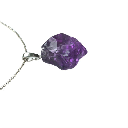 Amethyst Nugget Anhänger 925 Silber