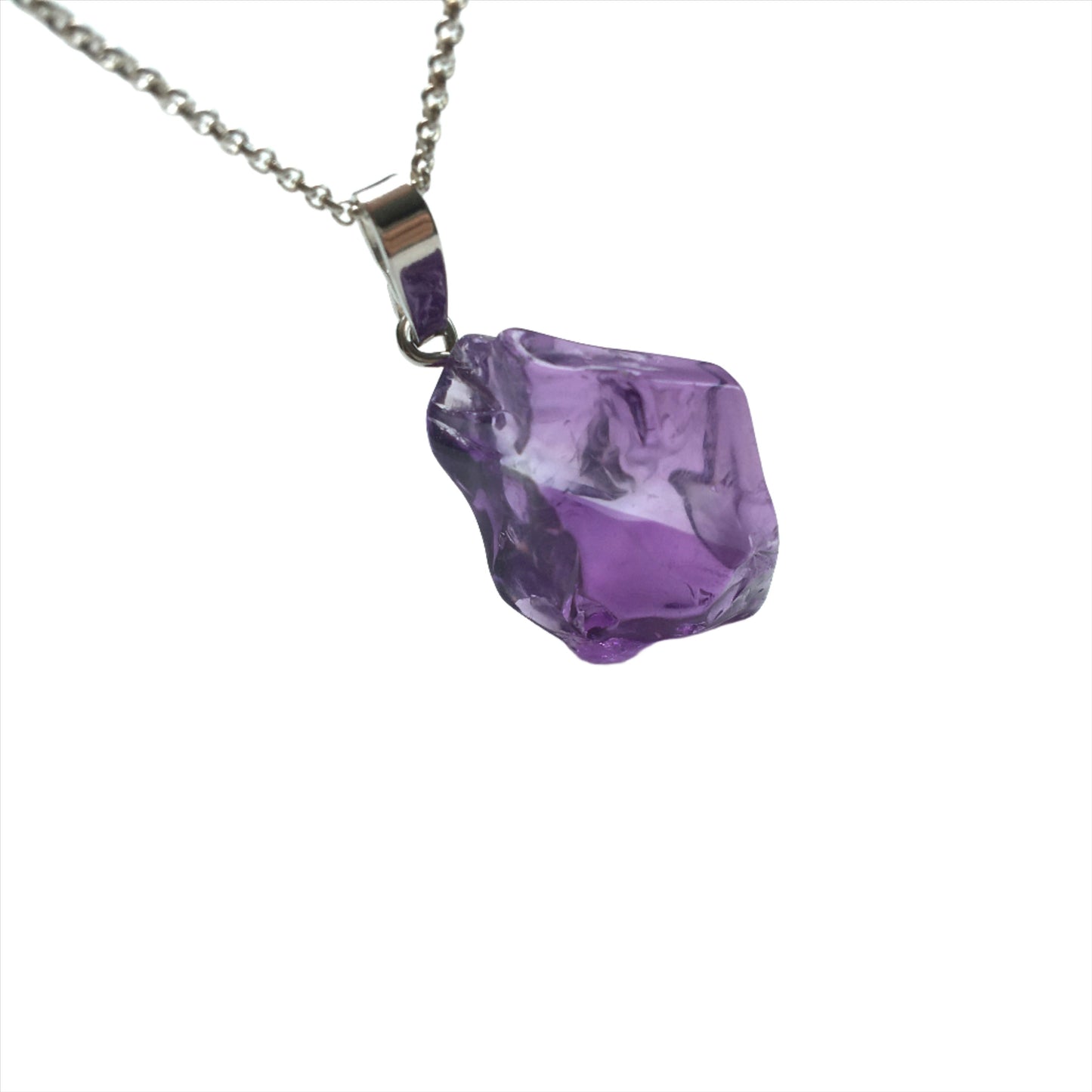 Amethyst Nugget Anhänger 925 Silber