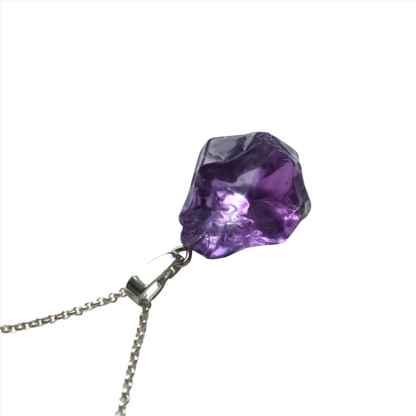 Amethyst Nugget Anhänger 925 Silber